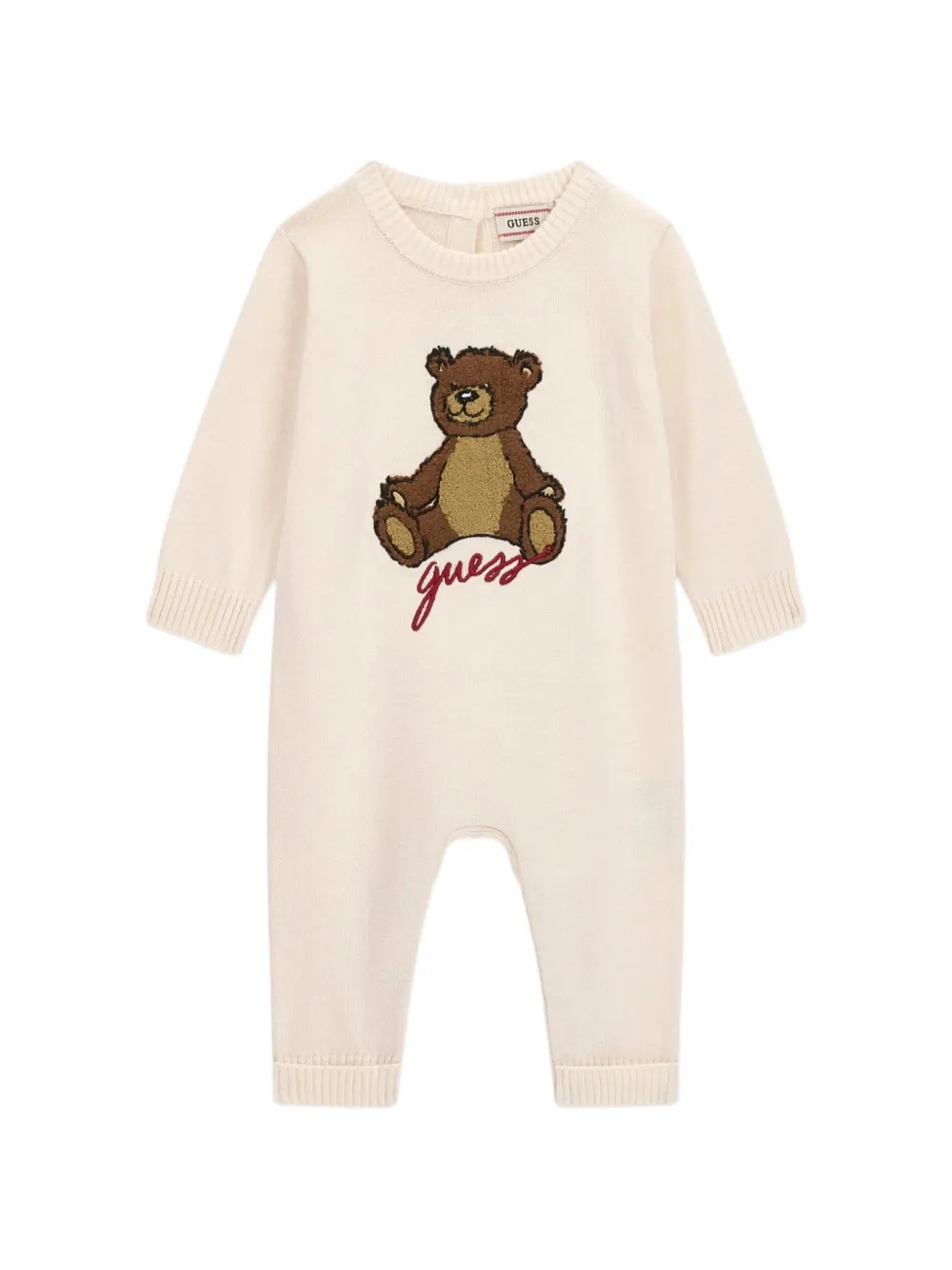 guess kids teddy-bear embroidered pajamas - Blanc guess kids teddy-bear embroidered pajamas - Blanc