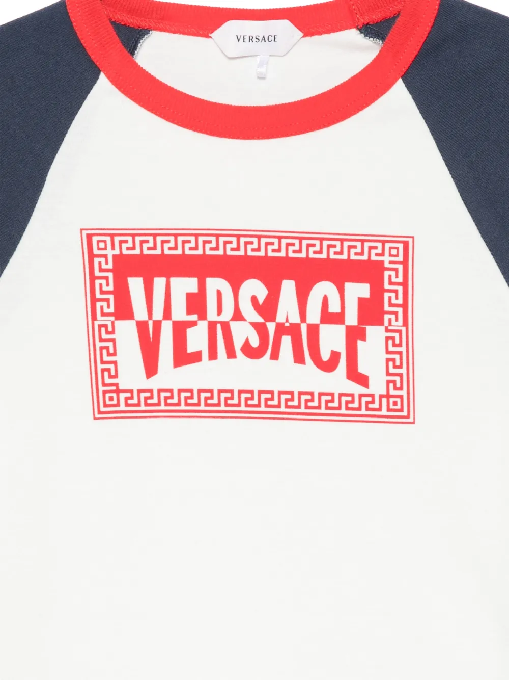 Versace Kids ^ 3D-borduurwerk aan de voorkant Wit
