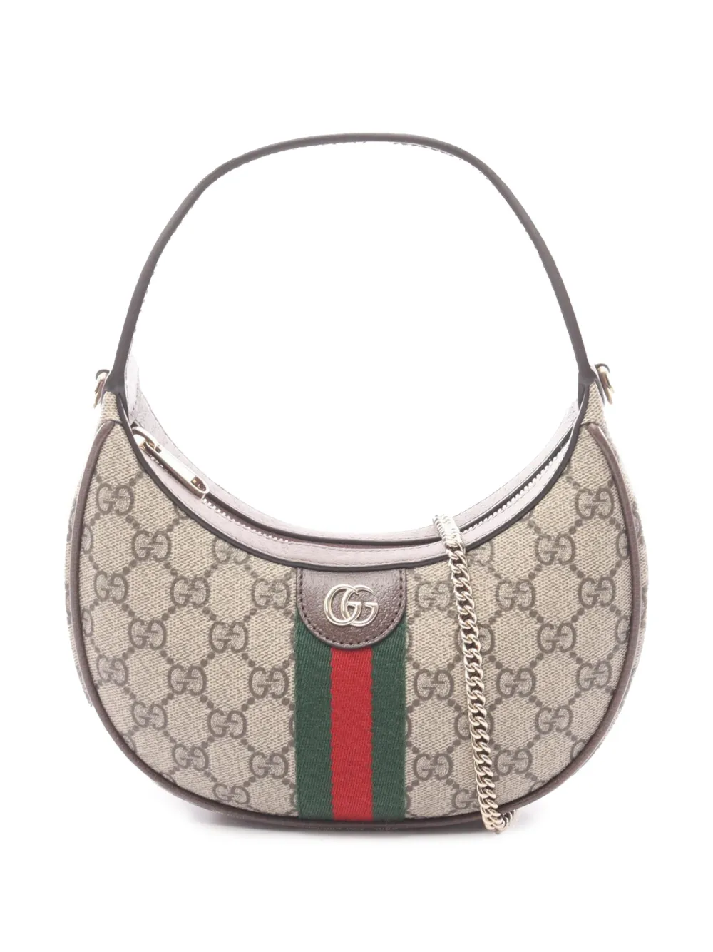 Gucci Pre-Owned Borsa a tracolla Ophidia piccola in tessuto GG Supreme con decorazione Web 2000-2015 - Toni neutri
