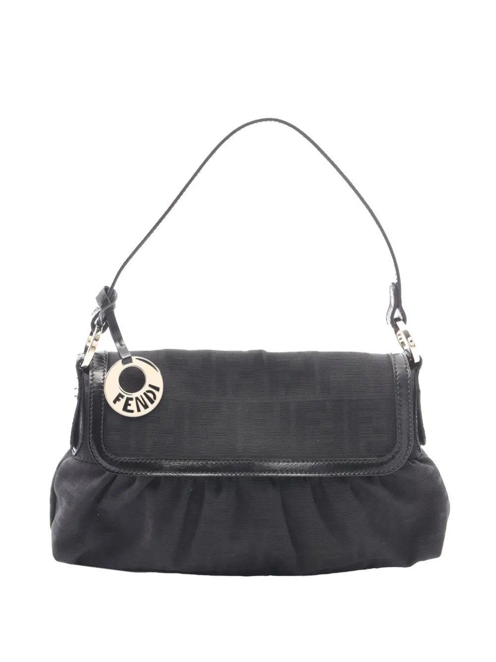Fendi Pre-Owned 2000-2010 Small Zucca Canvas Chef Flap shoulder bag - Schwarz