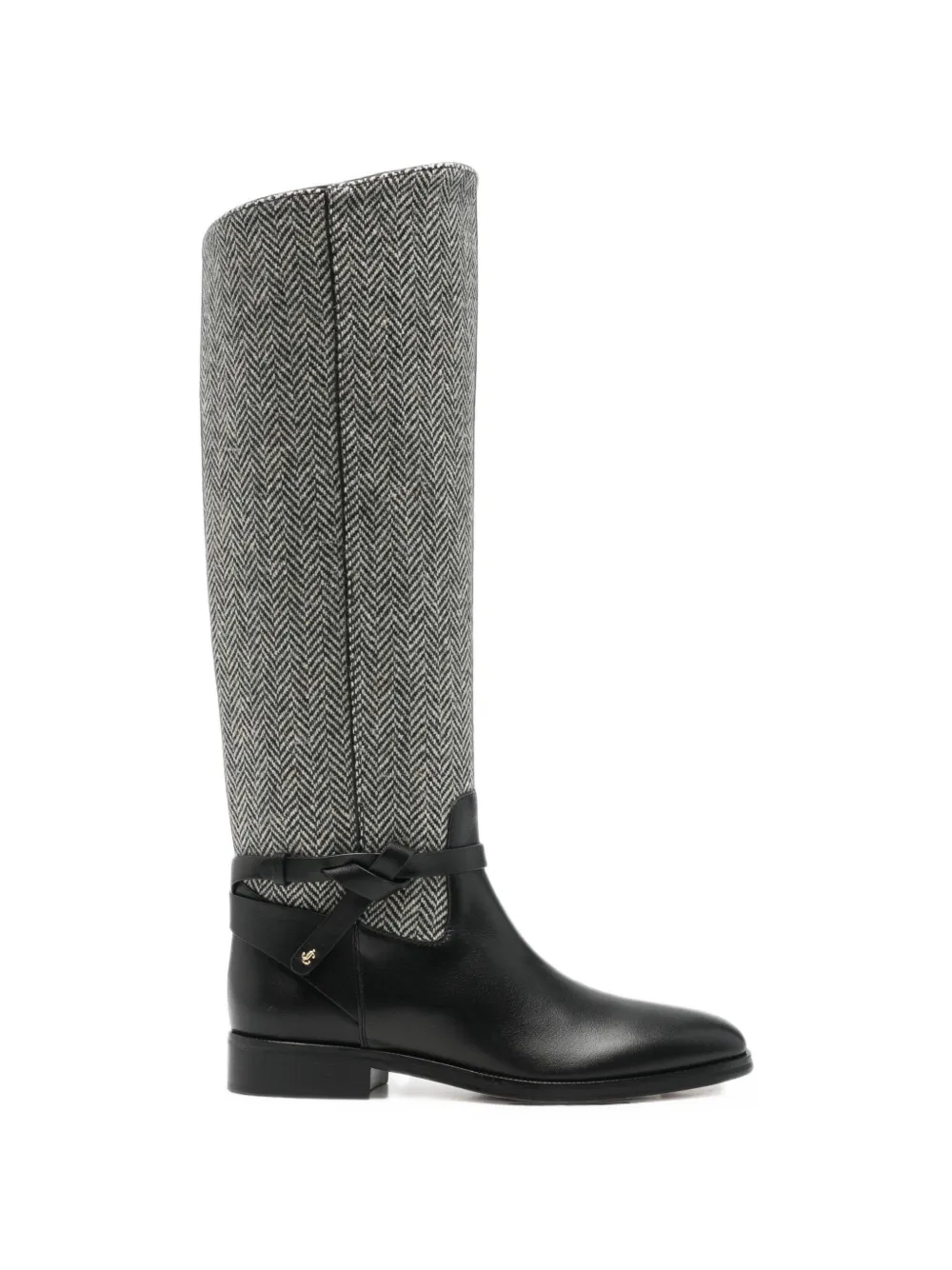 Jimmy Choo Lawton herringbone knee-high boots