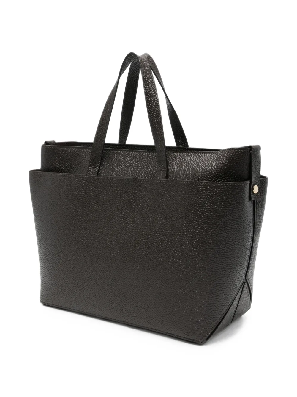 Fabiana Filippi grained leather tote bag Bruin