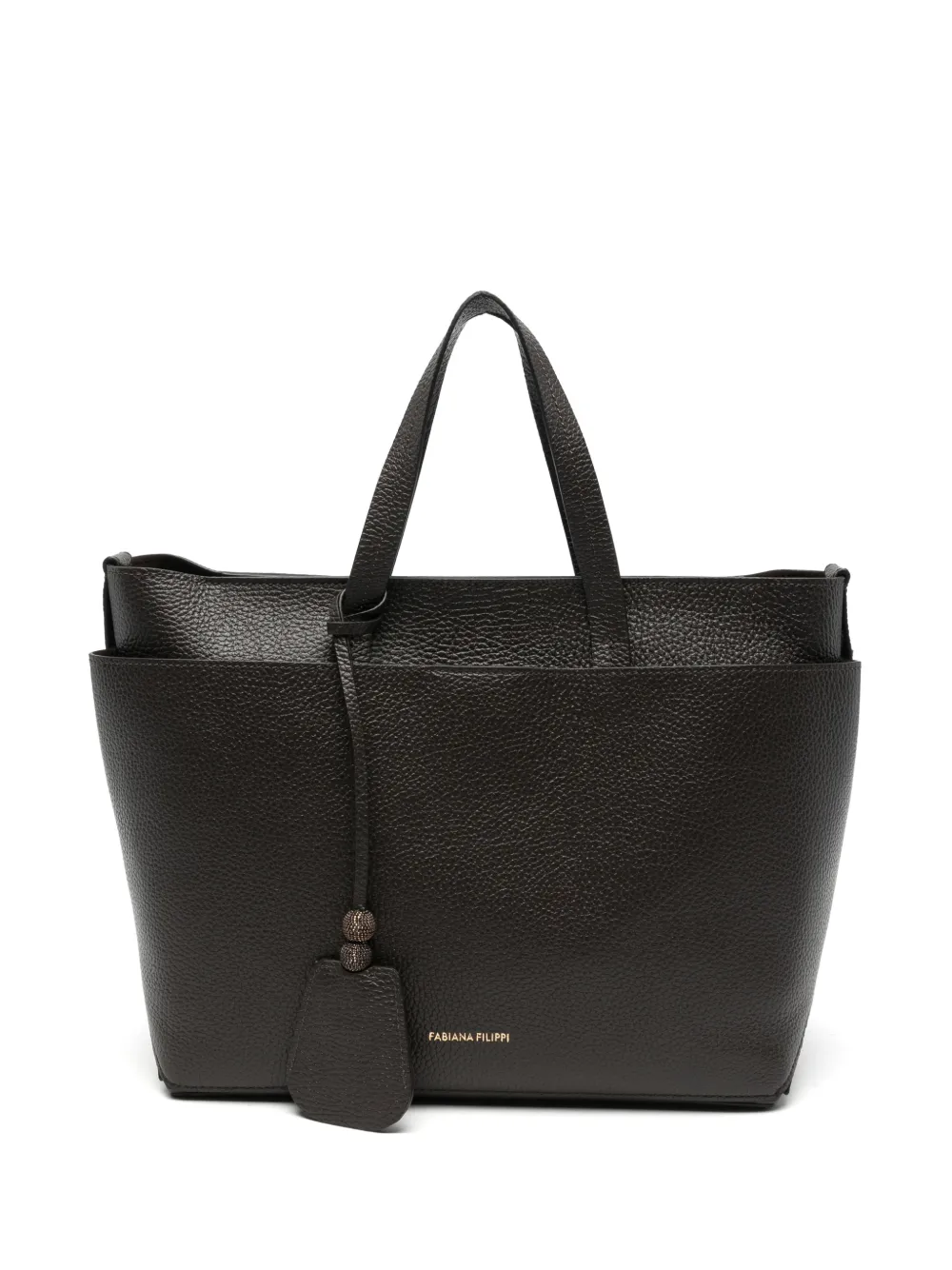 Fabiana Filippi grained leather tote bag