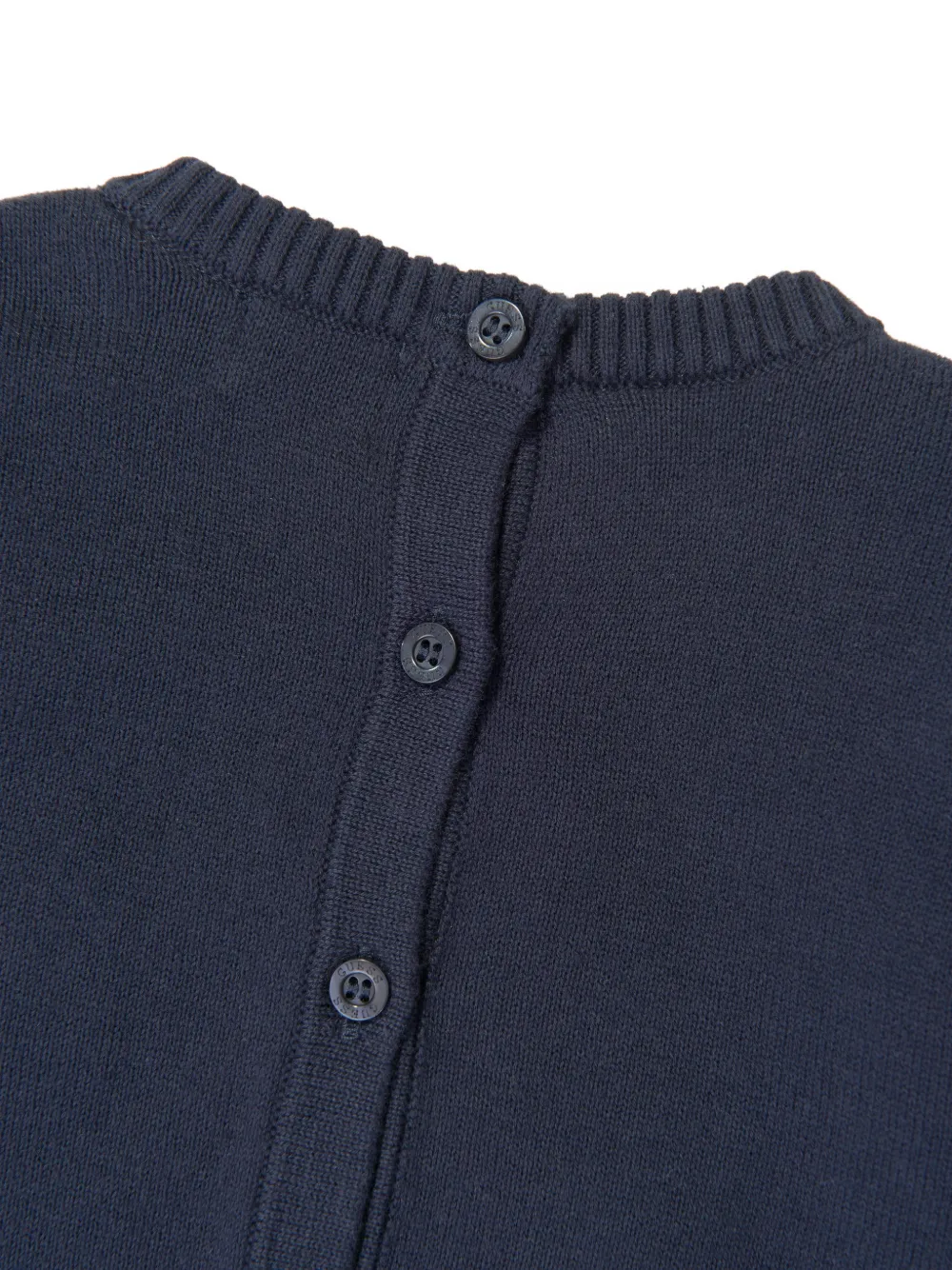 guess kids bear-patch knitted rompers Blauw