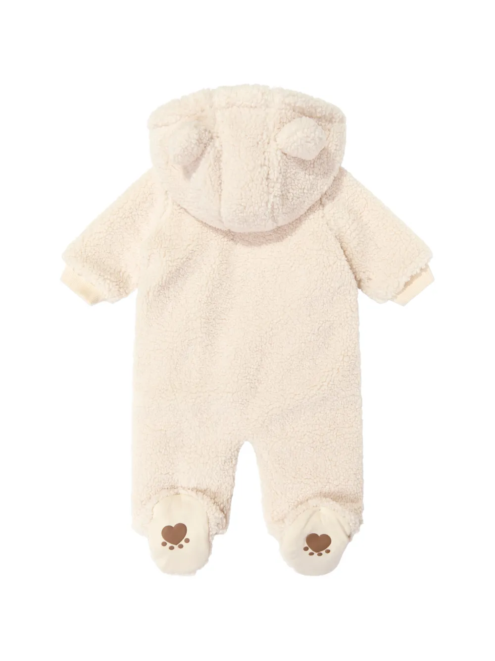 guess kids Fleece skipak met geborduurde beer Beige