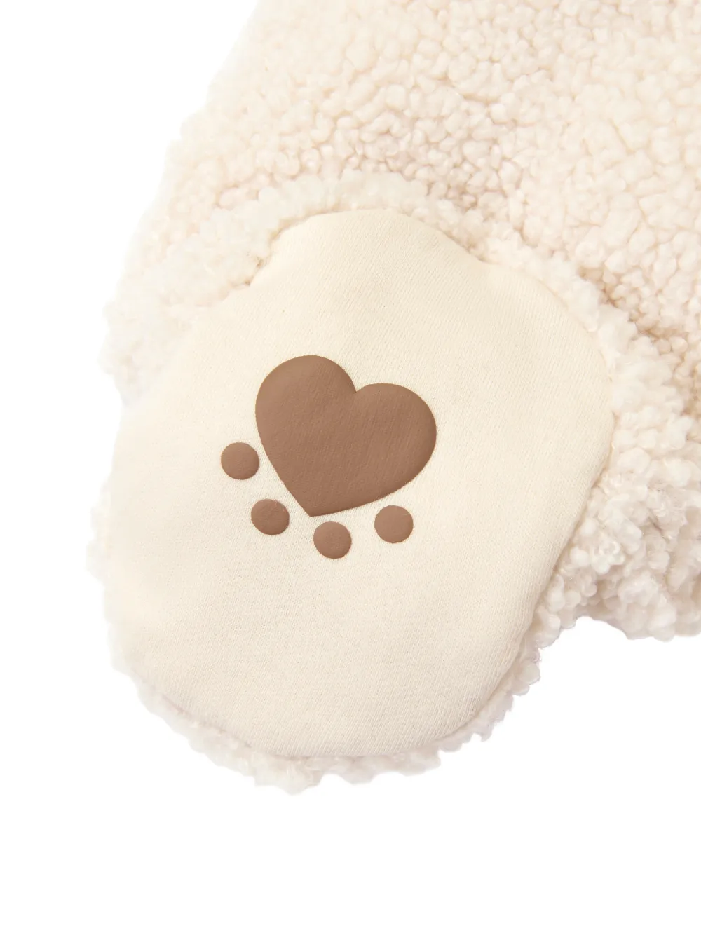 guess kids Fleece skipak met geborduurde beer Beige