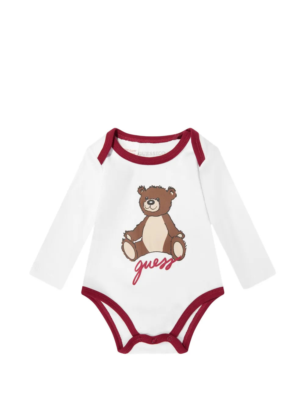 guess kids Trainingspak met fluwelen afwerking en beren-print Rood