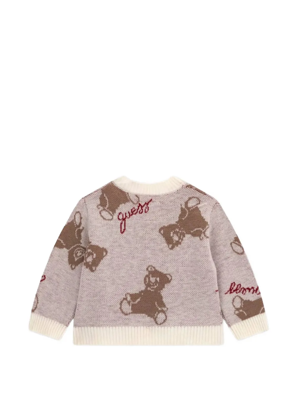 guess kids Gebreide set met beer-patroon Beige