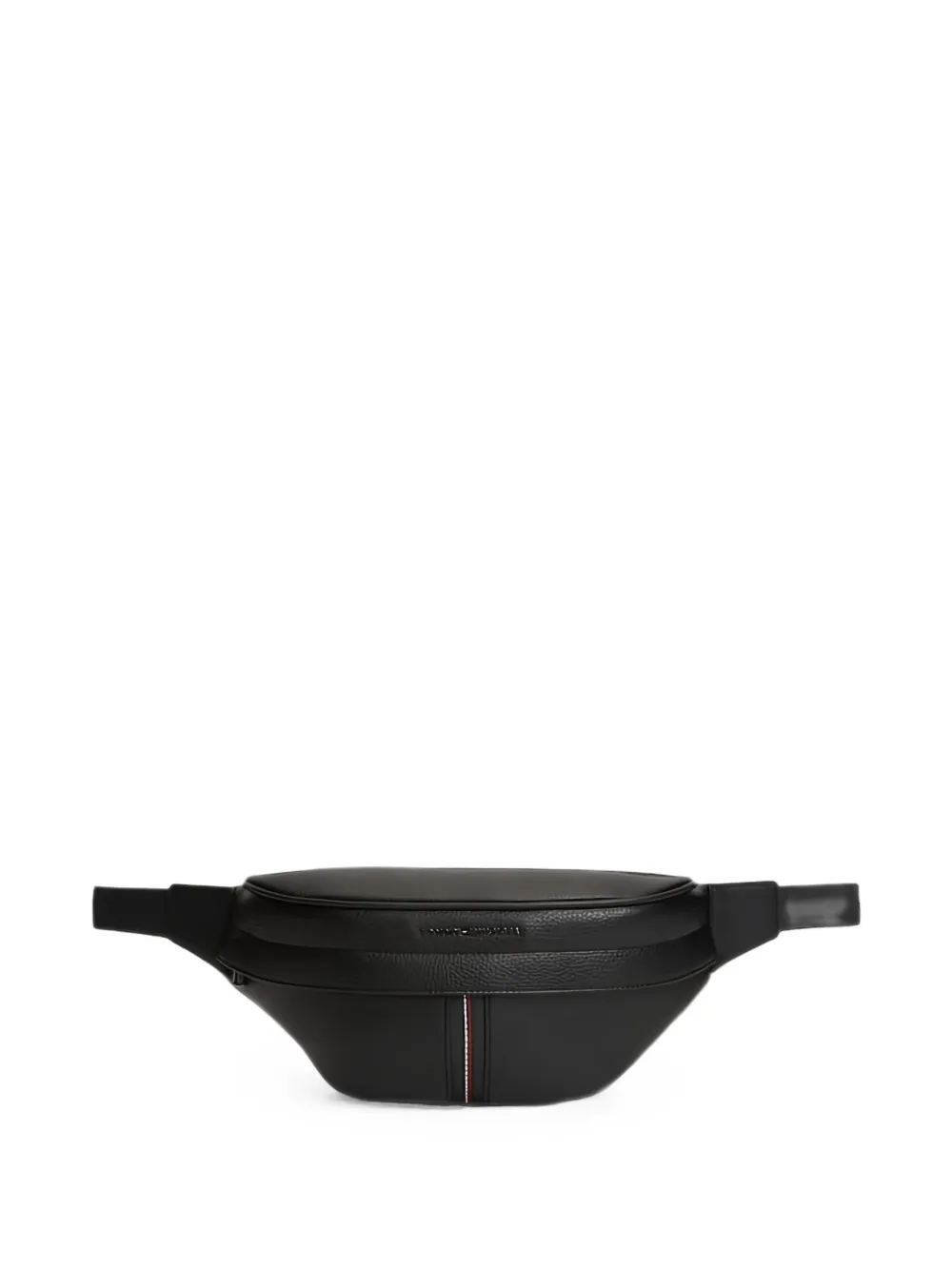 Tommy Hilfiger logo-lettering pebbled belt bag - Nero