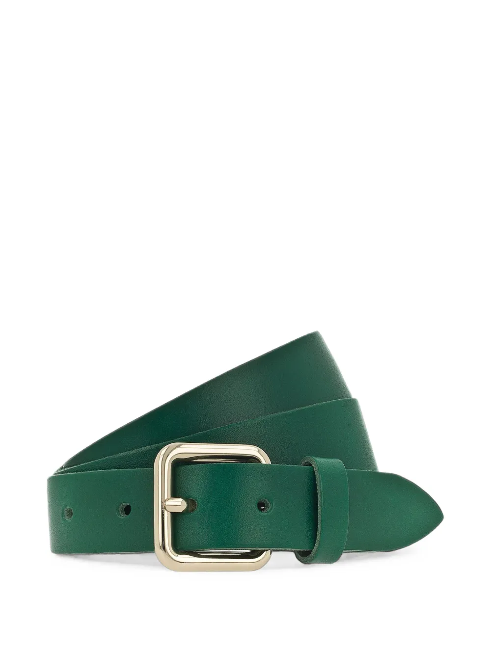 BGM LABEL buckle-fastening leather belt - Verde