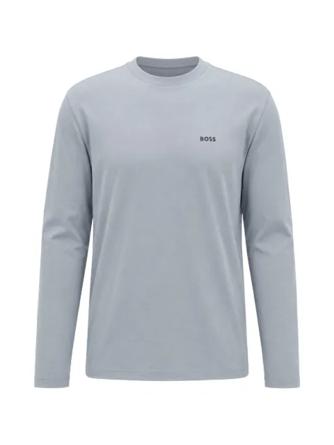BOSS long-sleeve logo-print T-shirt