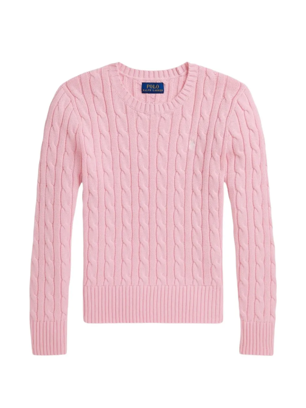 POLO RALPH LAUREN KIDS cable-knit sweater - Rosa
