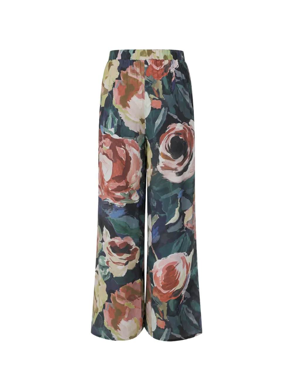 Ted Baker Opulena broek met wijde pijpen en bloemen-print Groen