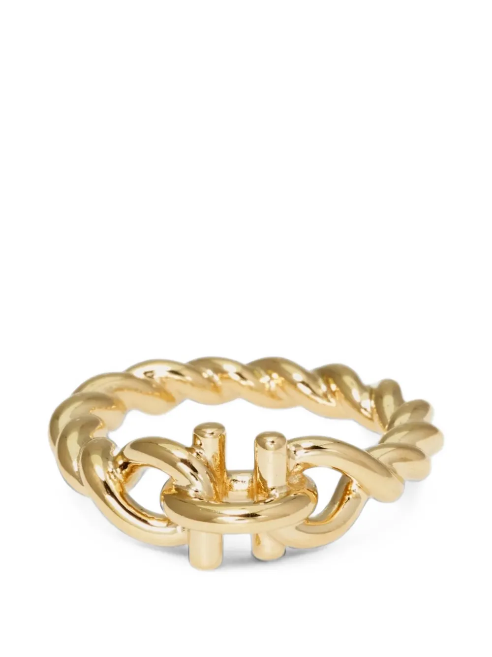 Ferragamo Torchon Gancini ring - Oro