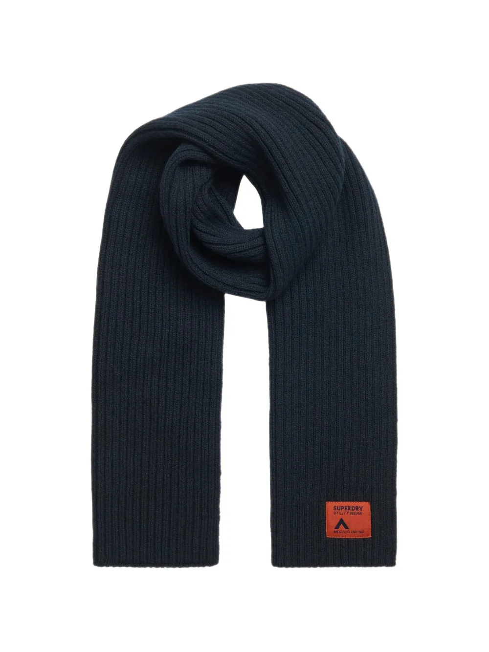 Superdry Knitted Scarf In Blue