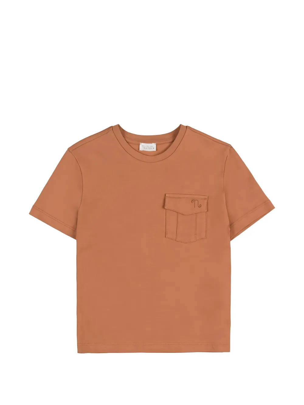 NANAN chest-pocket T-shirt - Marrone