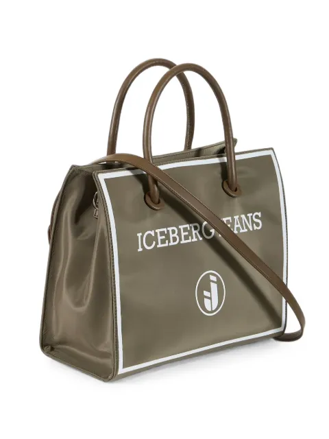 Iceberg logo-print tote bag