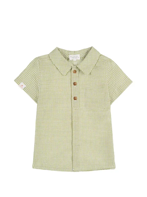 NANAN gingham short-sleeve shirt