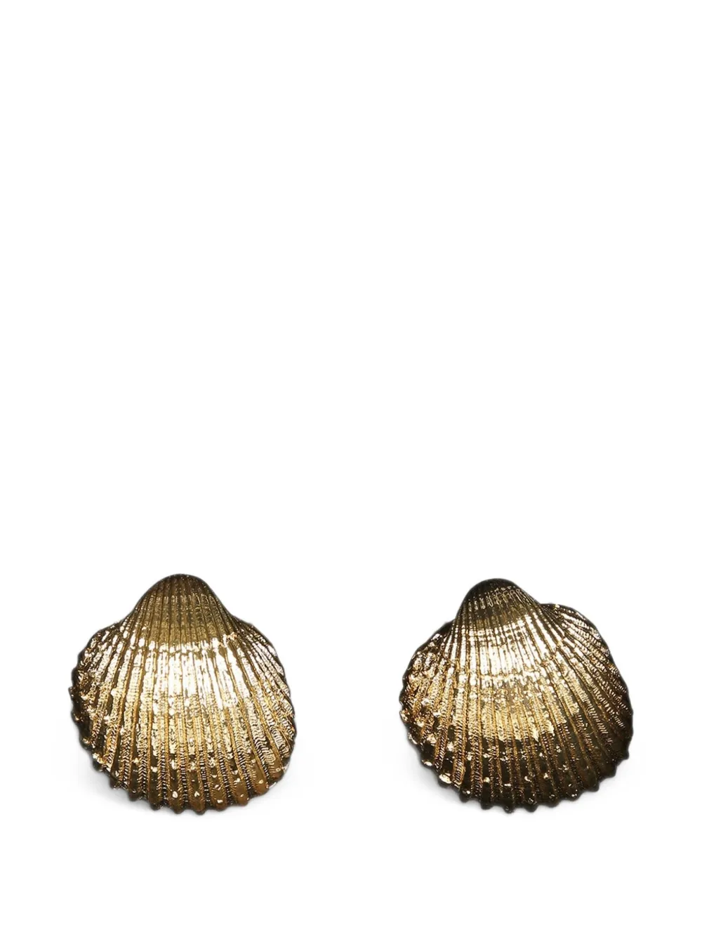 Federica Tosi shell-motif textured earrings - Oro