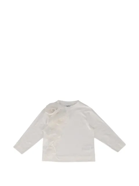 Doudou et Compagnie ruffle-trimmed long-sleeved T-shirt
