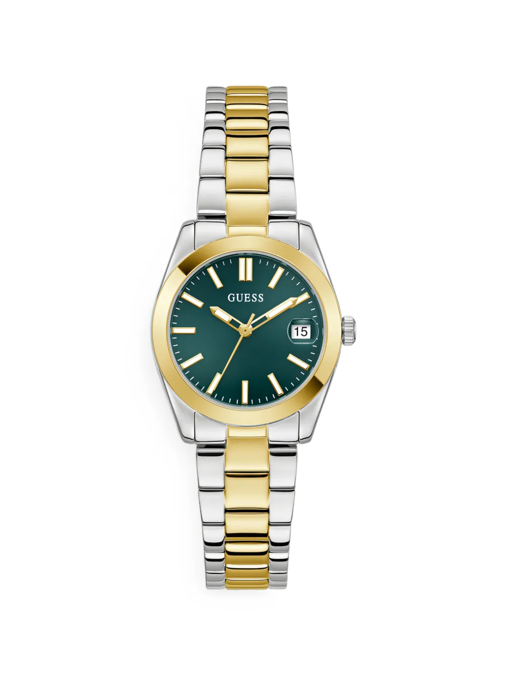 GUESS USA 2-tone date watch - Verde