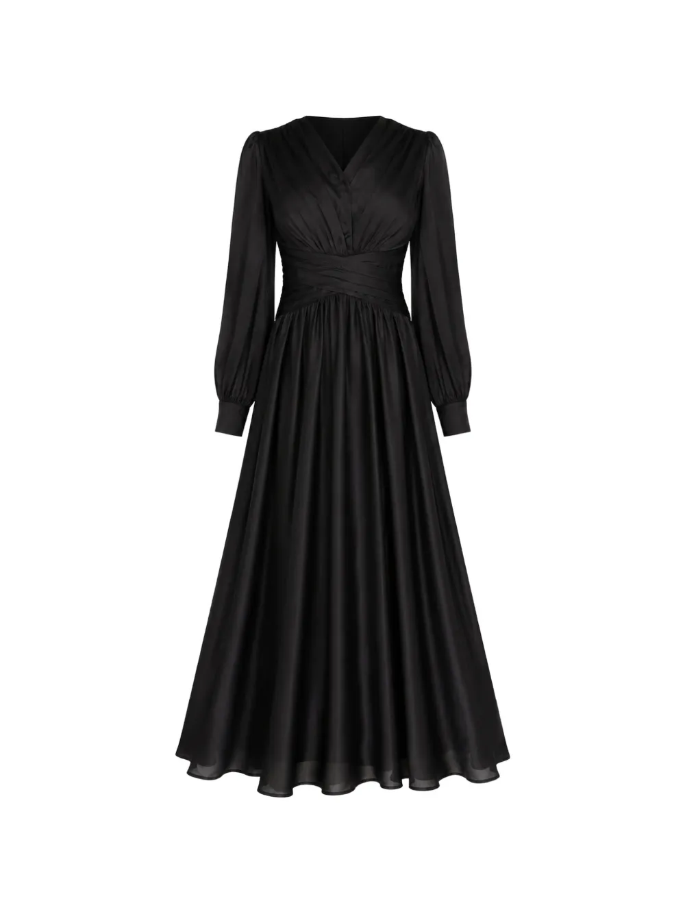 GUESS USA Helene pleated maxi dress - Nero