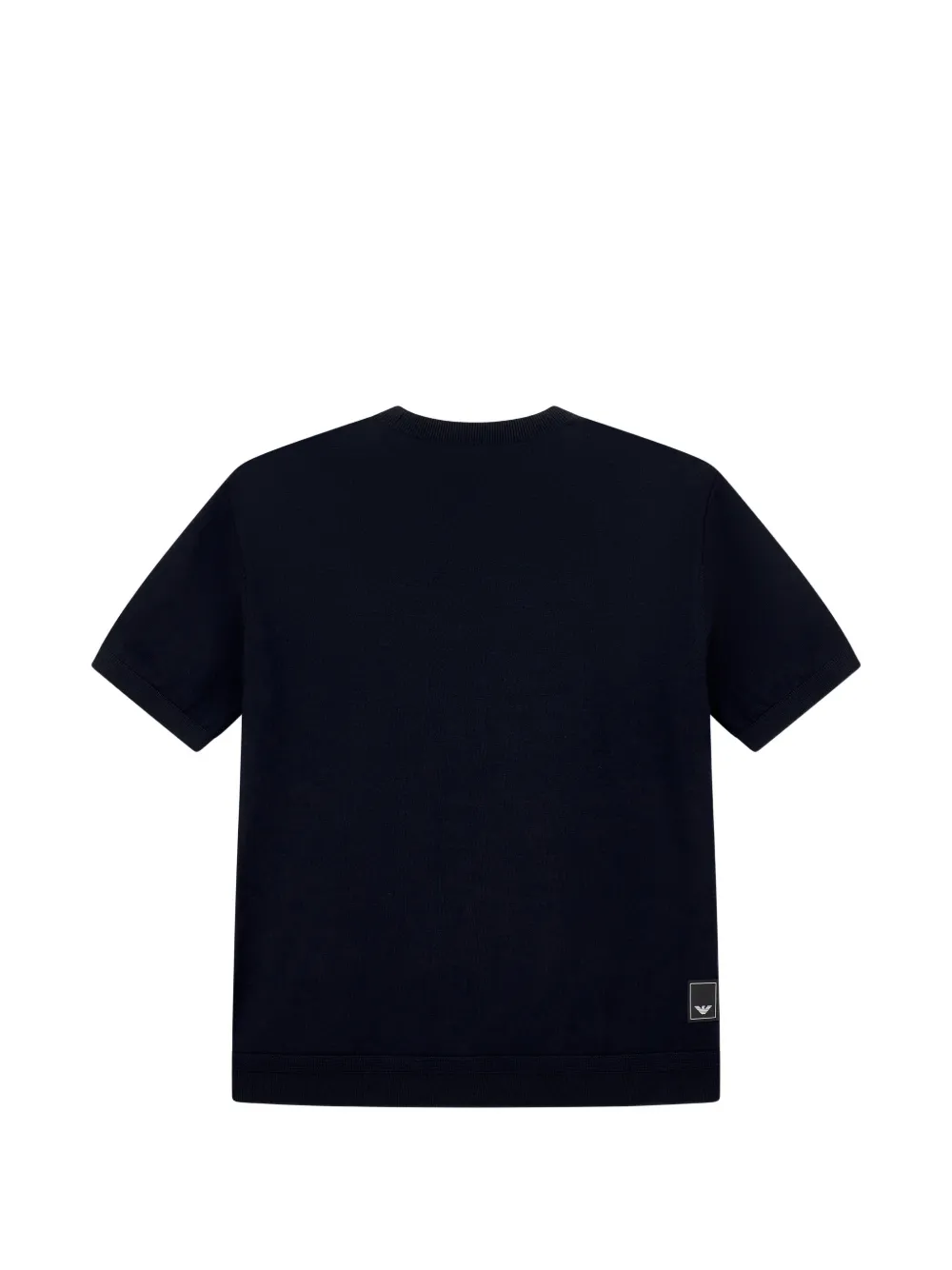 Emporio Armani Wollen T-shirt Blauw