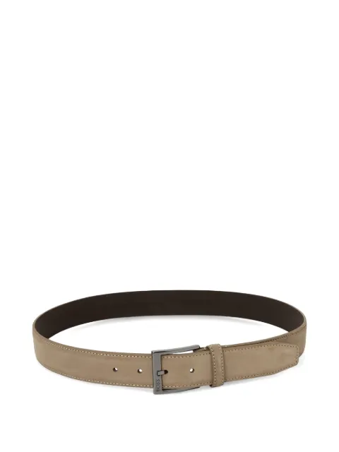BOSS suede-finish buckle-fastening belt
