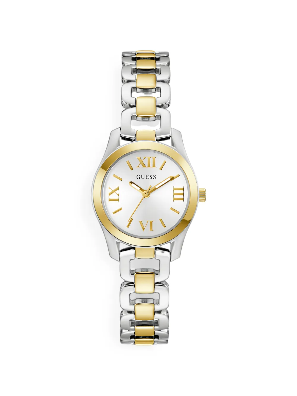 GUESS USA two-tone Roman numeral 28mm watch - Argento