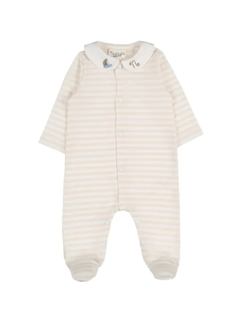 NANAN striped sleepsuit