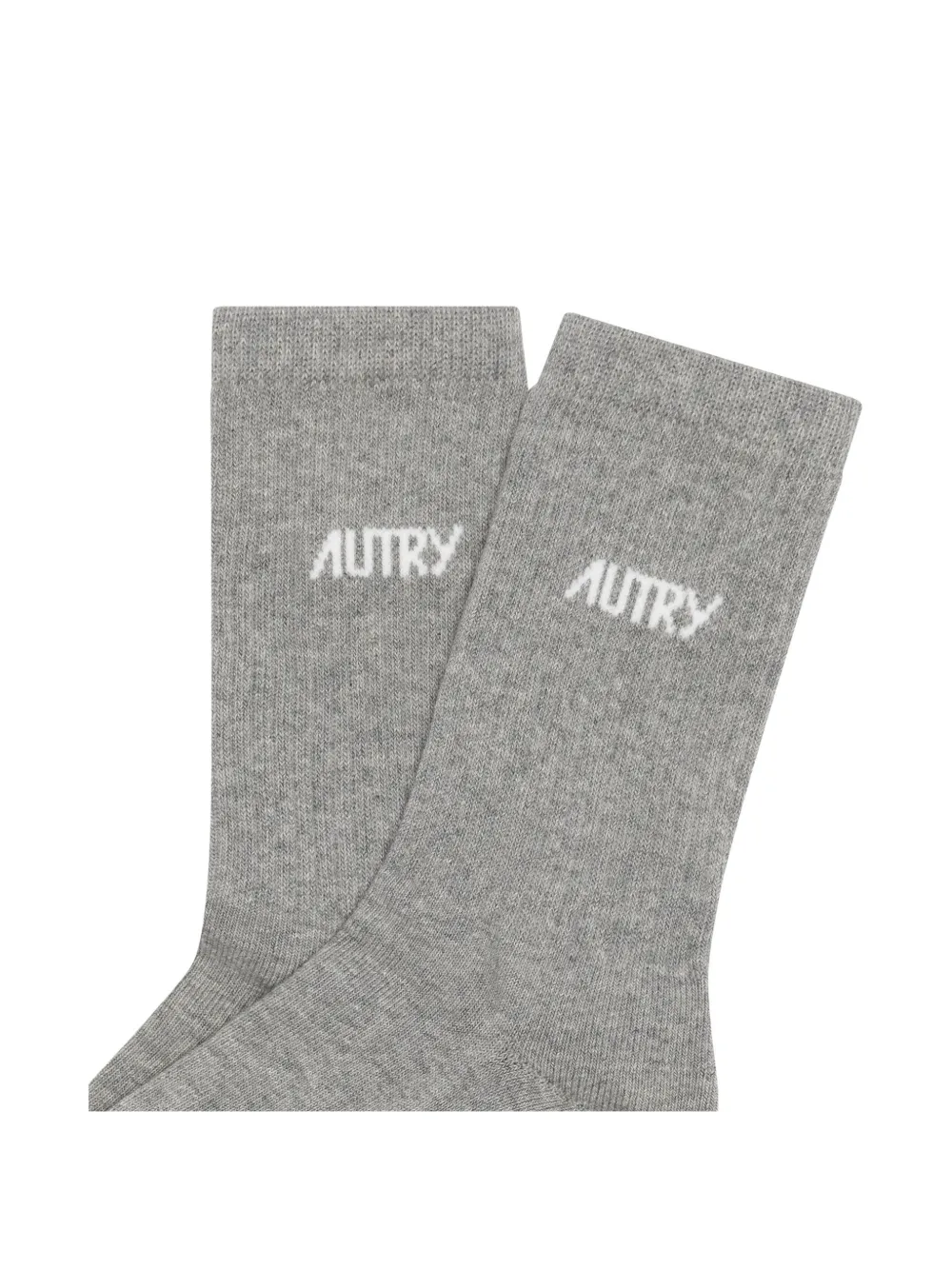 Autry logo-intarsia star-print socks Grijs