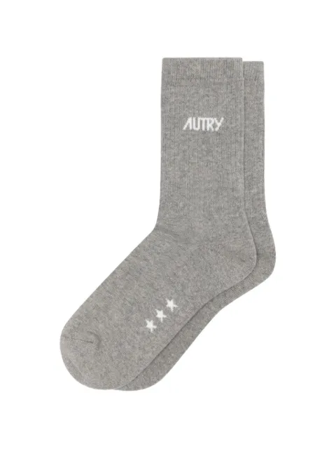 Autry logo-intarsia star-print socks