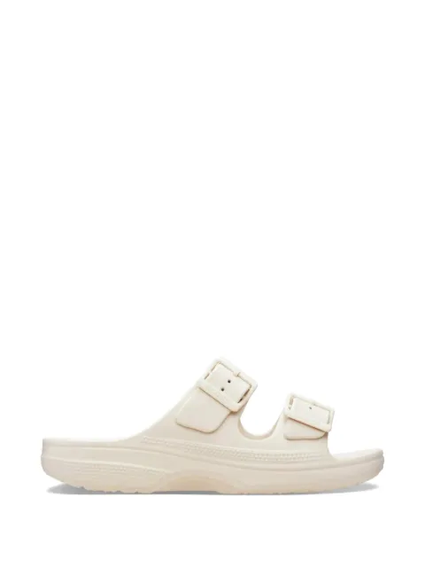 Crocs buckle-strap slippers