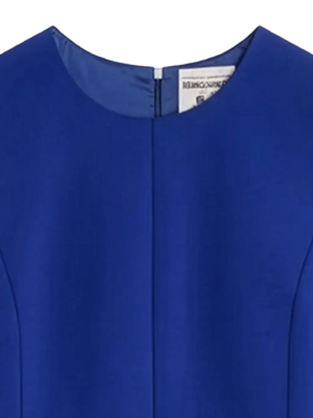 Semicouture Mouwloze top met peplumafwerking Blauw