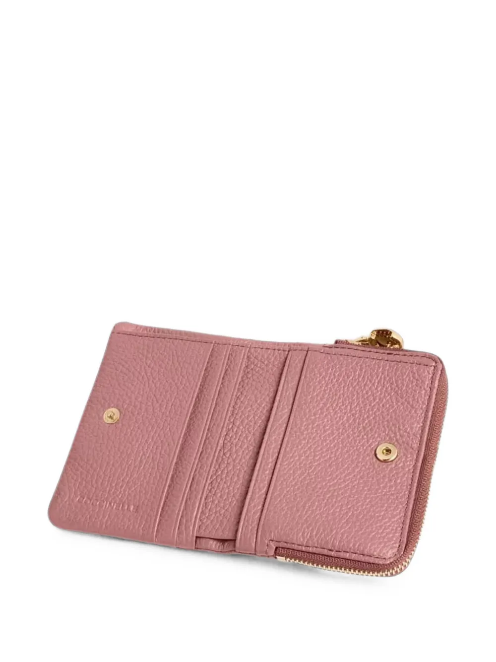 Coccinelle Medium C-Me portemonnee van leer met textuur Roze