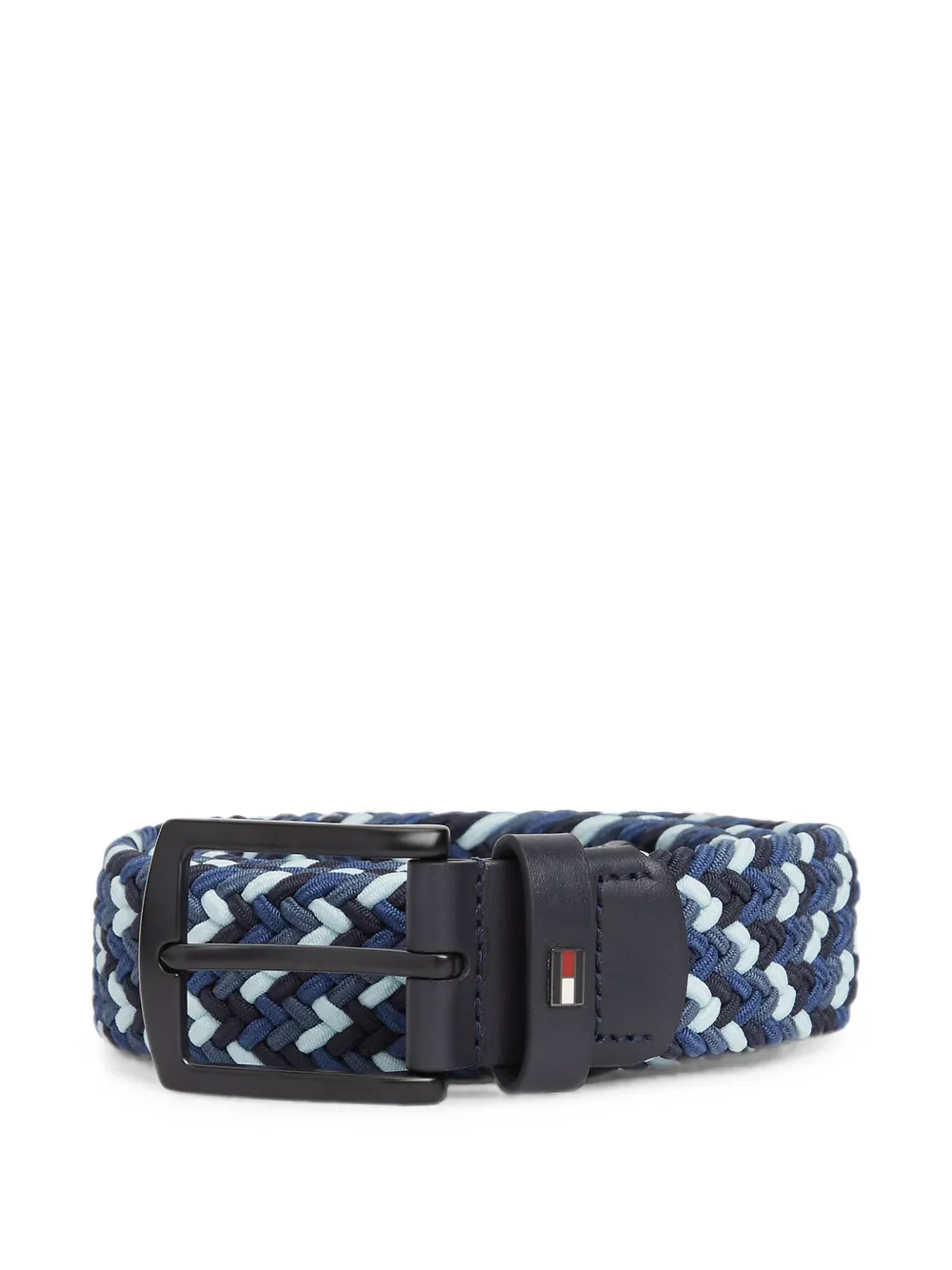 Tommy Hilfiger logo-plaque buckle-fastening belt - Blu