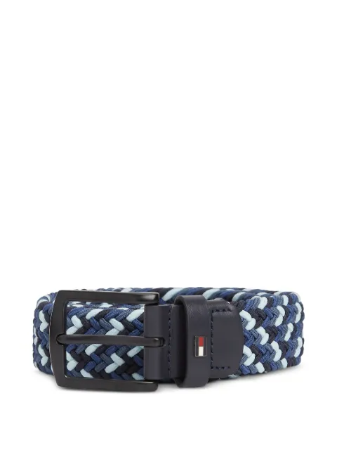 Tommy Hilfiger logo-plaque buckle-fastening belt