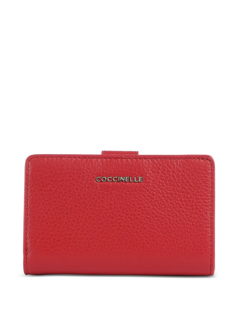 Coccinelle logo-plaque bi-fold wallet - Rosso
