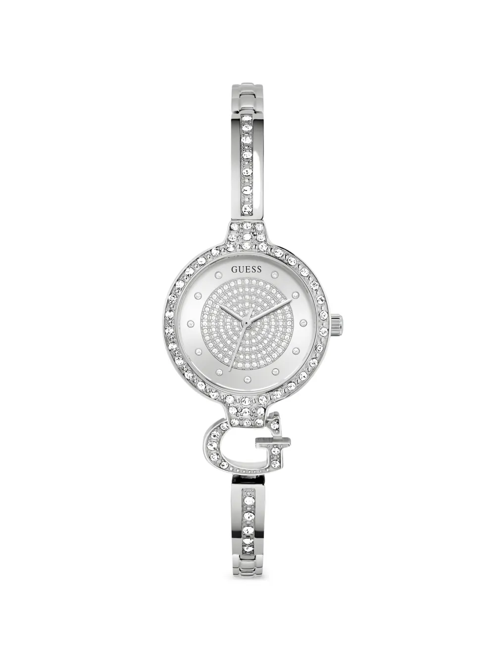GUESS USA Giselle crystal-embellished 28mm watch - Argento