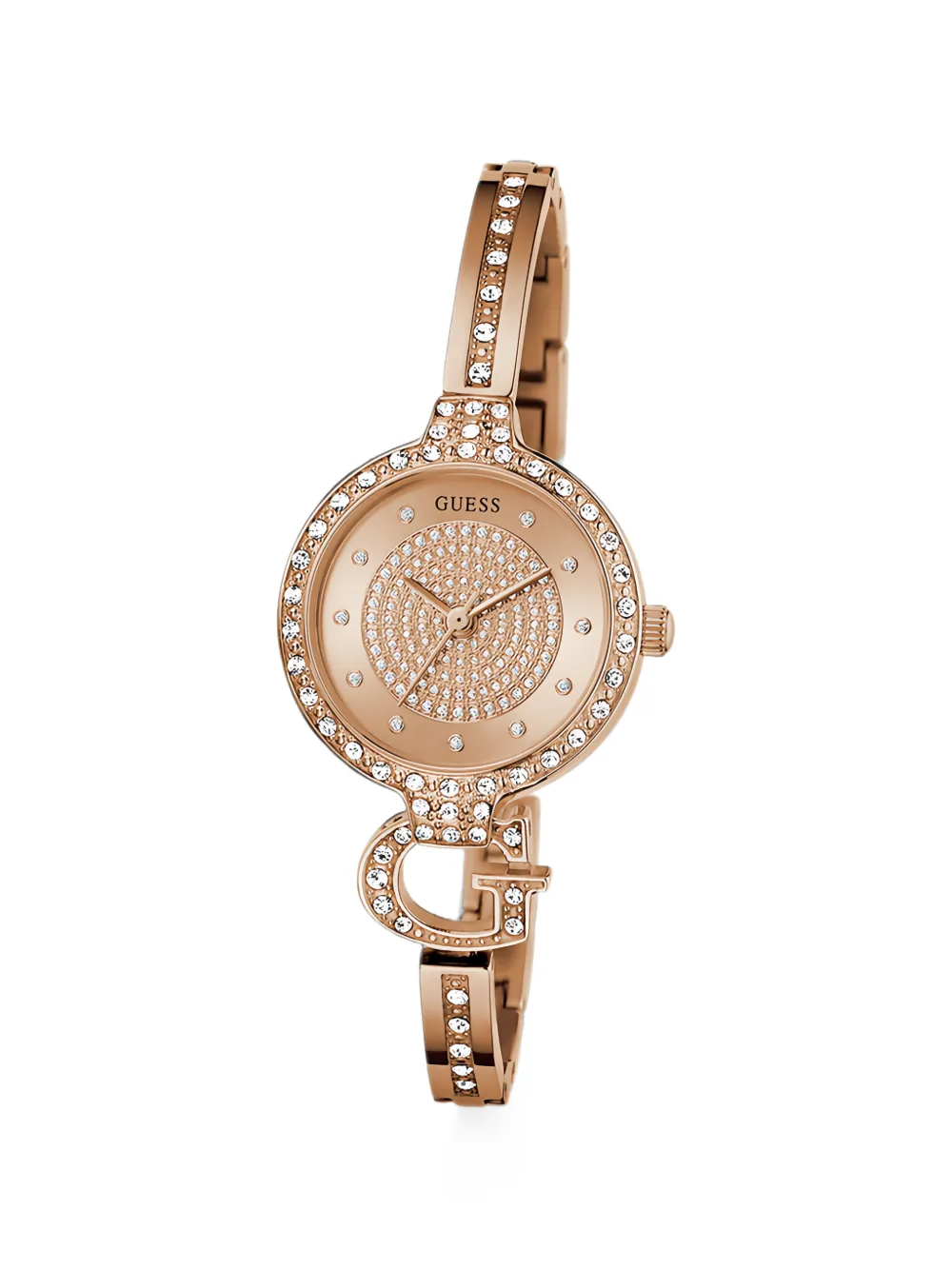 GUESS USA Giselle crystal bezel 28mm watch - Rosa