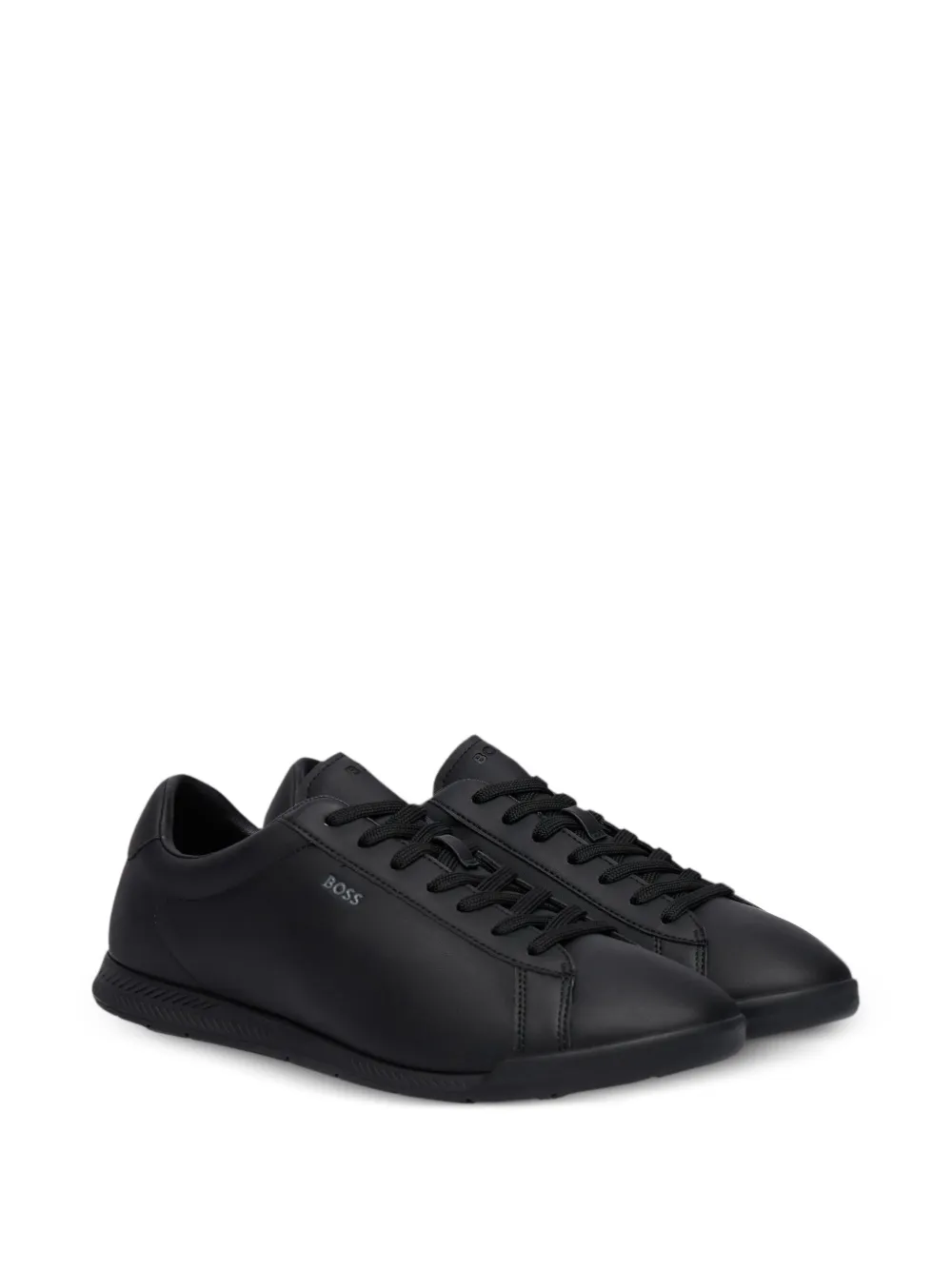BOSS logo-print sneakers Zwart