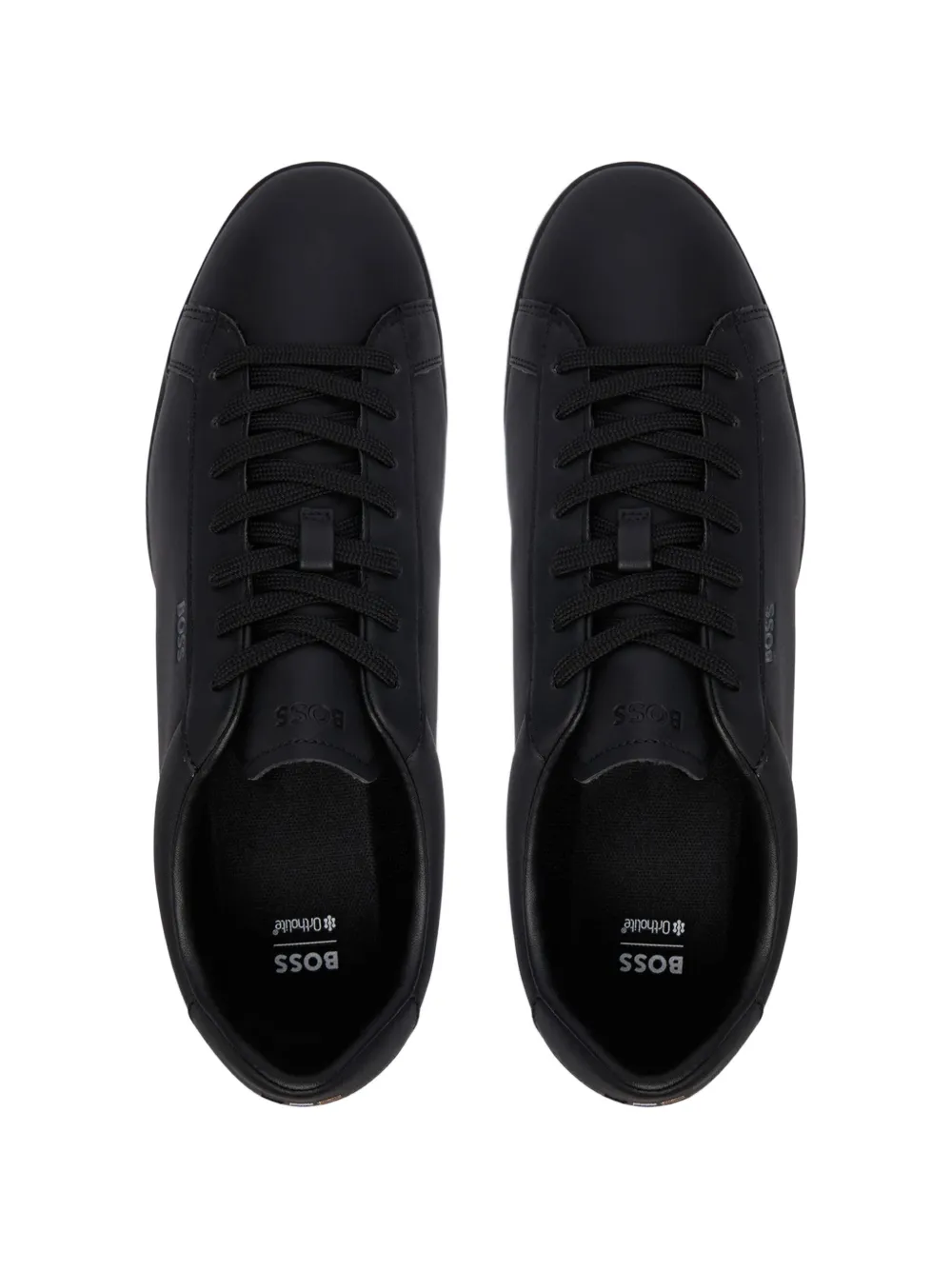 BOSS logo-print sneakers Zwart