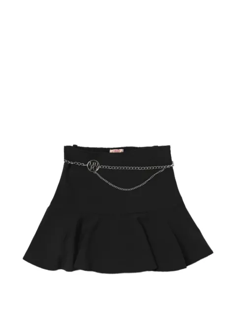 Liu Jo Kids chain-link ruffled skirt