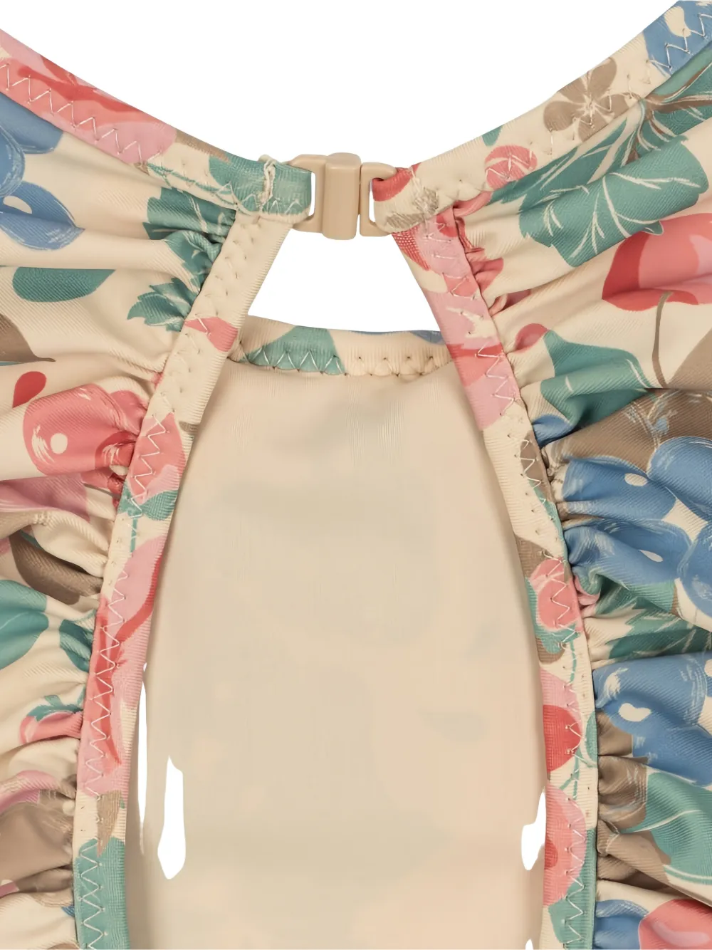 Konges Sløjd Badpak met bloemenprint Beige
