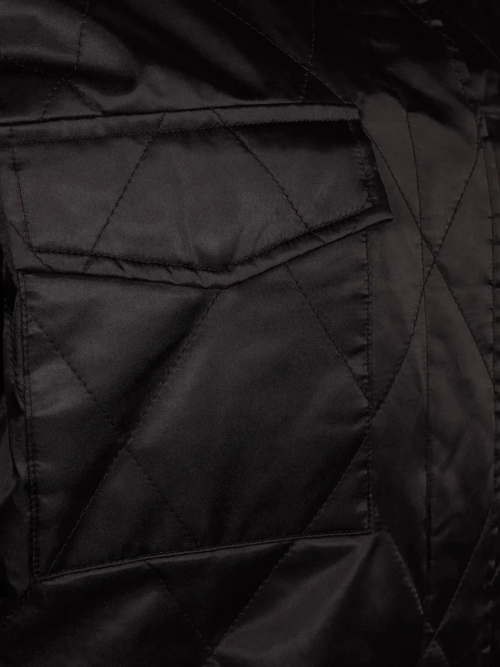 DKNY Gewatteerd jack met satijnen afwerking Zwart