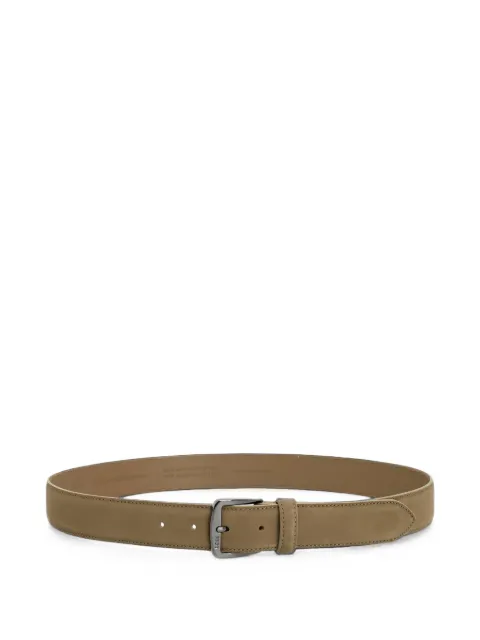 BOSS suede buckle-fastening belt