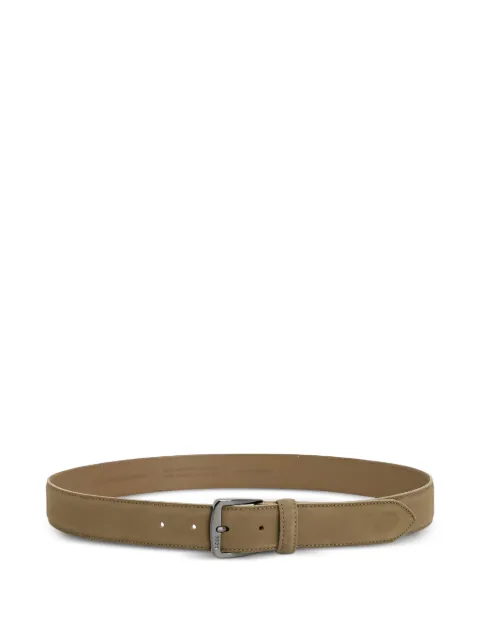 BOSS suede buckle-fastening belt