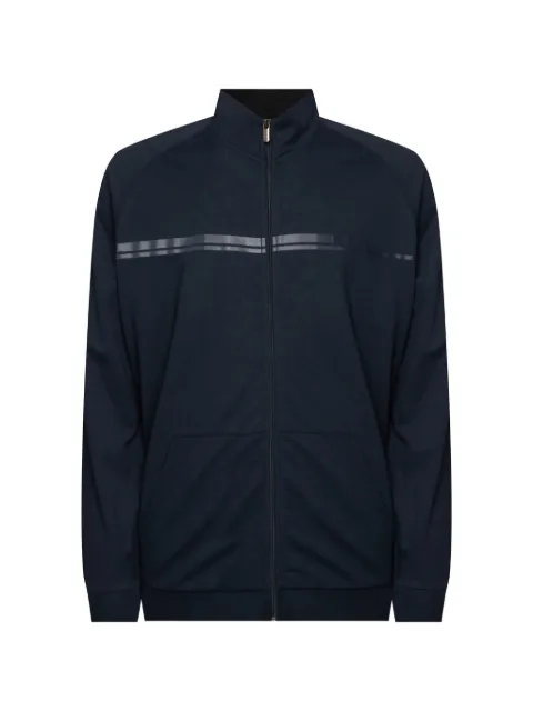 BOSS Authentic logo-print zip-up sweater
