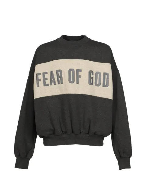 ESSENTIALS cropped panelled sweatshirt