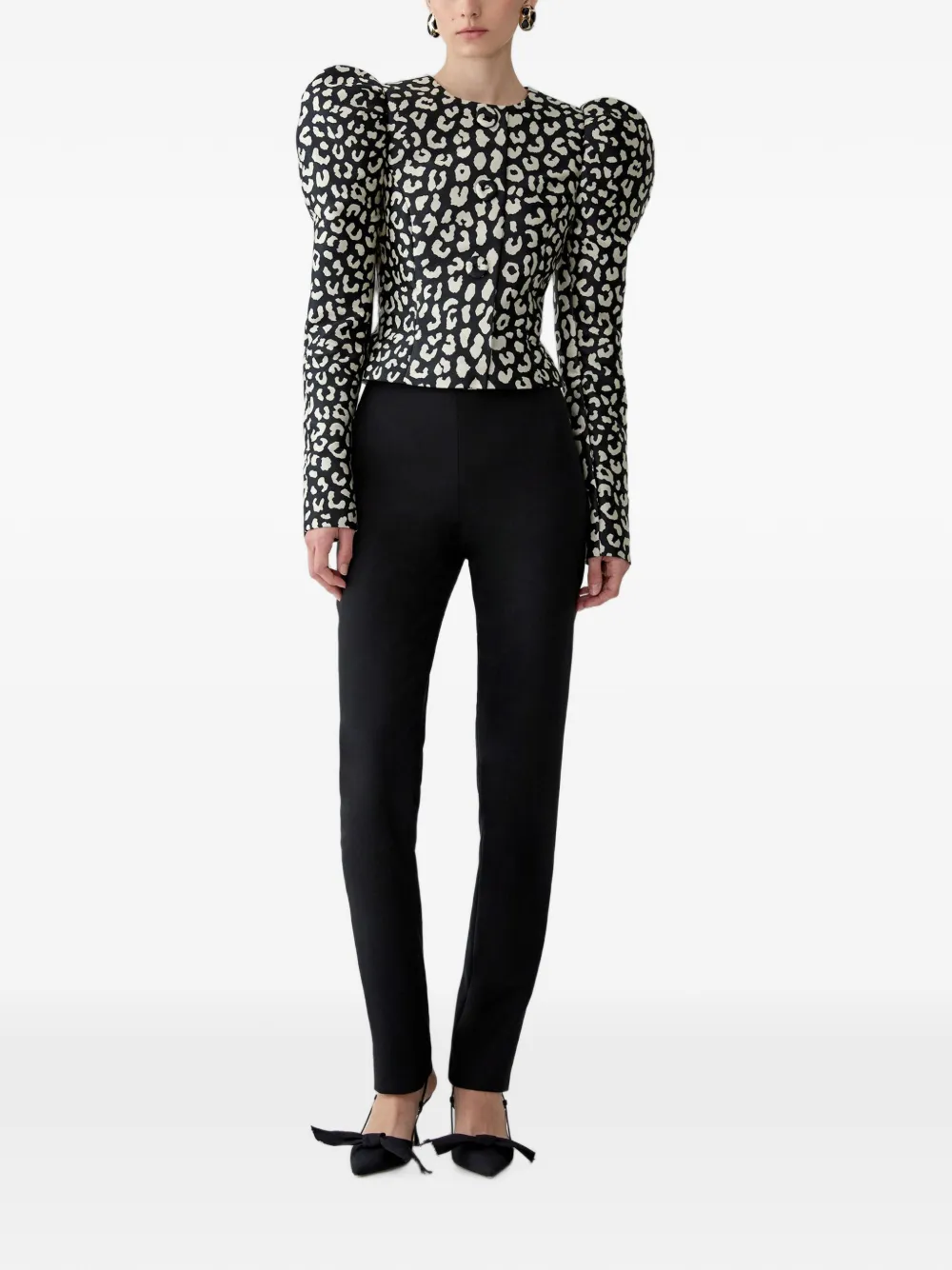 Carolina Herrera High waist broek Zwart